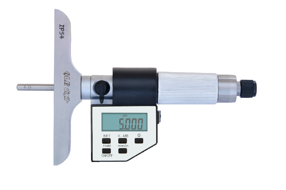 青量五键电子深度千分尺