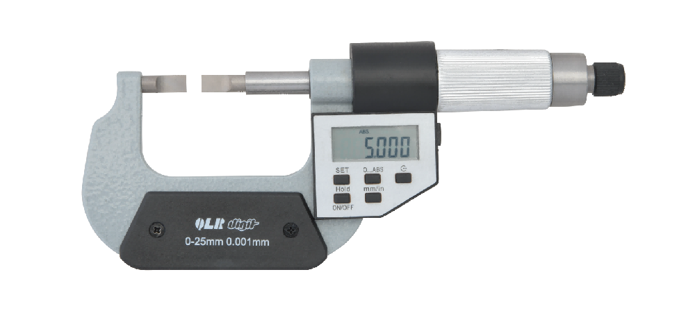 青量五键电子叶片千分尺